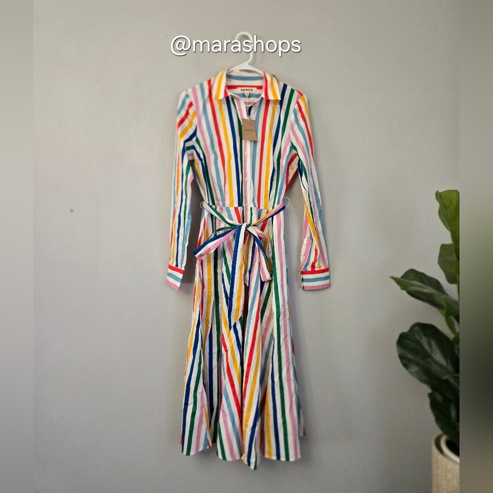 Boden Amy Cotton Midi Shirt Dress - Picture 3 of 8